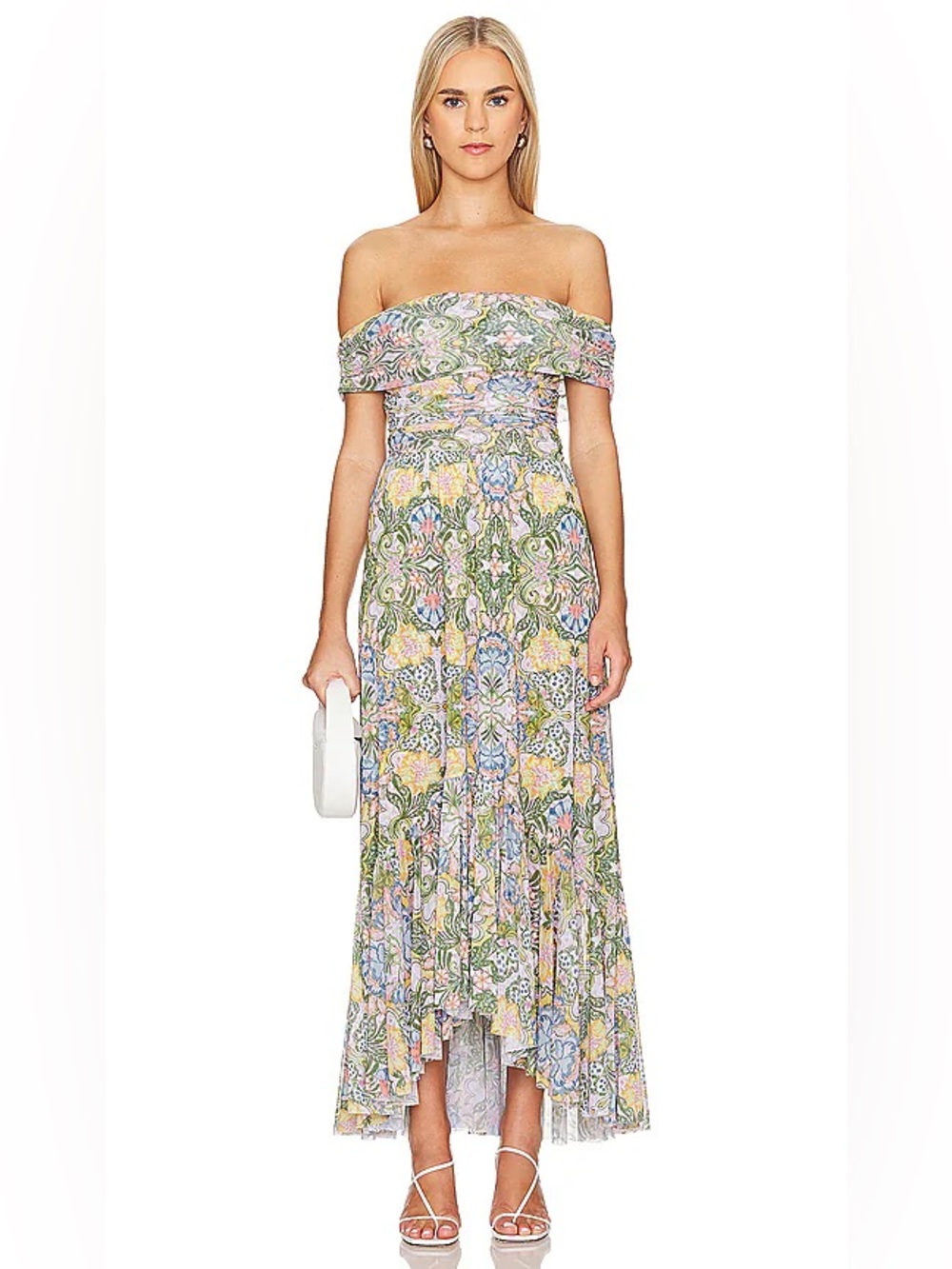 NWT💕 MISA Fiorella Off-The-Shoulder Maxi Dress - Picture 2 of 7
